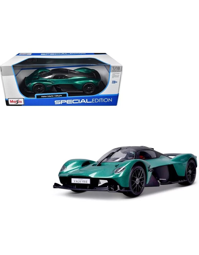 MAISTO MAISTO 31465 S.E. 1/18 SCALE DIECAST ASTON MARTIN VALKYRIE: GREEN