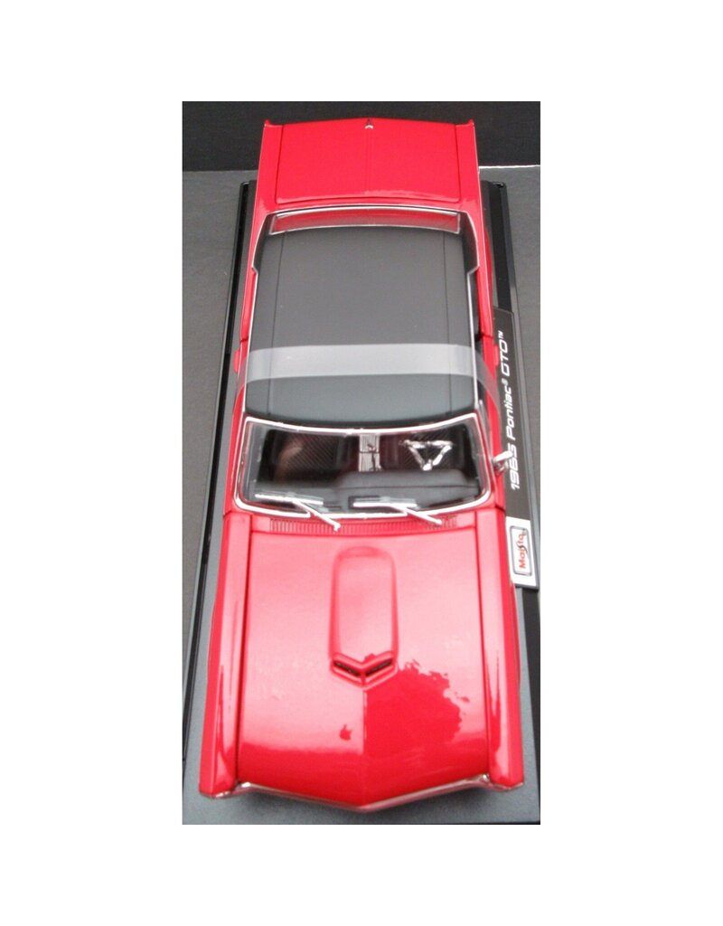 MAISTO MAISTO 31885 S.E. 1/18 SCALE DIECAST 1965 PONTIAC GTO: RED
