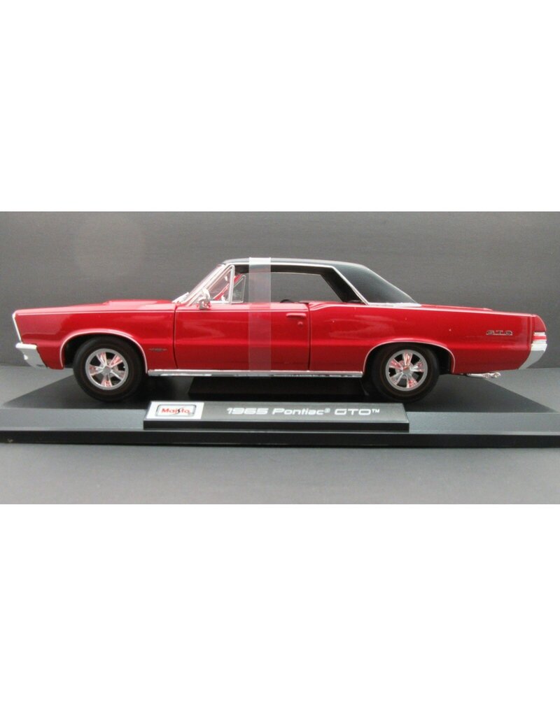 MAISTO MAISTO 31885 S.E. 1/18 SCALE DIECAST 1965 PONTIAC GTO: RED