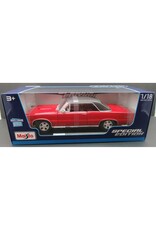 MAISTO MAISTO 31885 S.E. 1/18 SCALE DIECAST 1965 PONTIAC GTO: RED