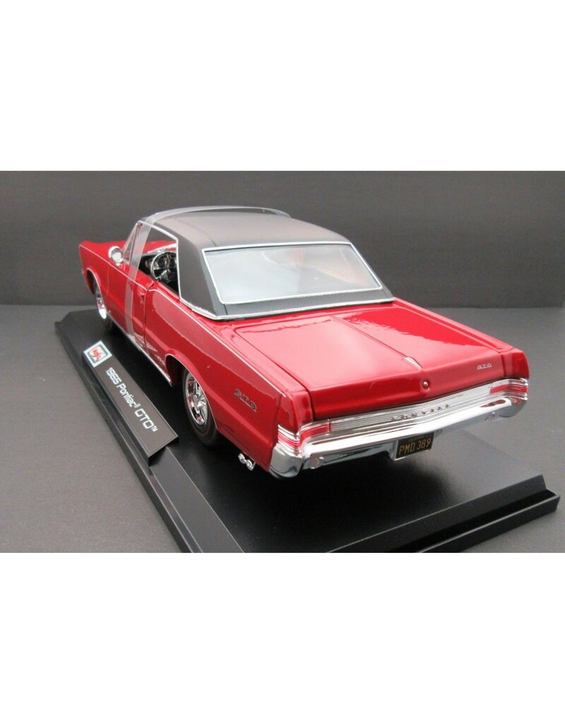 MAISTO MAISTO 31885 S.E. 1/18 SCALE DIECAST 1965 PONTIAC GTO: RED