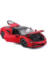 MAISTO MAISTO 31472 S.E. 1/18 SCALE DIECAST FERRARI SF90 STRADALE: RED