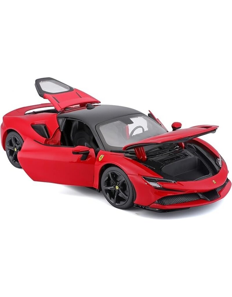 MAISTO MAISTO 31472 S.E. 1/18 SCALE DIECAST FERRARI SF90 STRADALE: RED