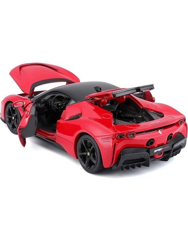 MAISTO MAISTO 31472 S.E. 1/18 SCALE DIECAST FERRARI SF90 STRADALE: RED