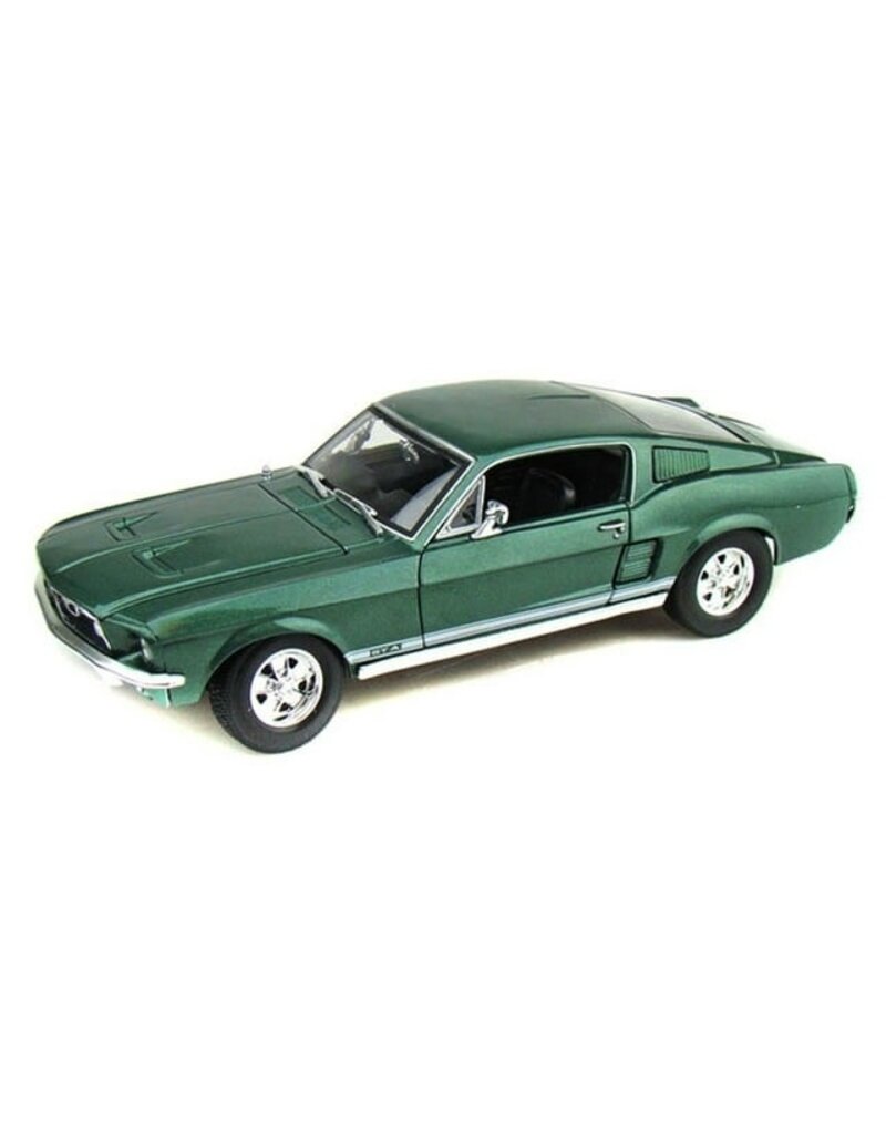 MAISTO MAISTO 31166 S.E. 1/18 SCALE DIECAST 1967 FORD MUSTANG GTA FASTBACK: GREEN