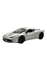 MAISTO MAISTO 31706 S.E. 1/18 SCALE DIECAST FERRARI 458 SPECIALE: WHITE