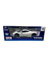 MAISTO MAISTO 31706 S.E. 1/18 SCALE DIECAST FERRARI 458 SPECIALE: WHITE