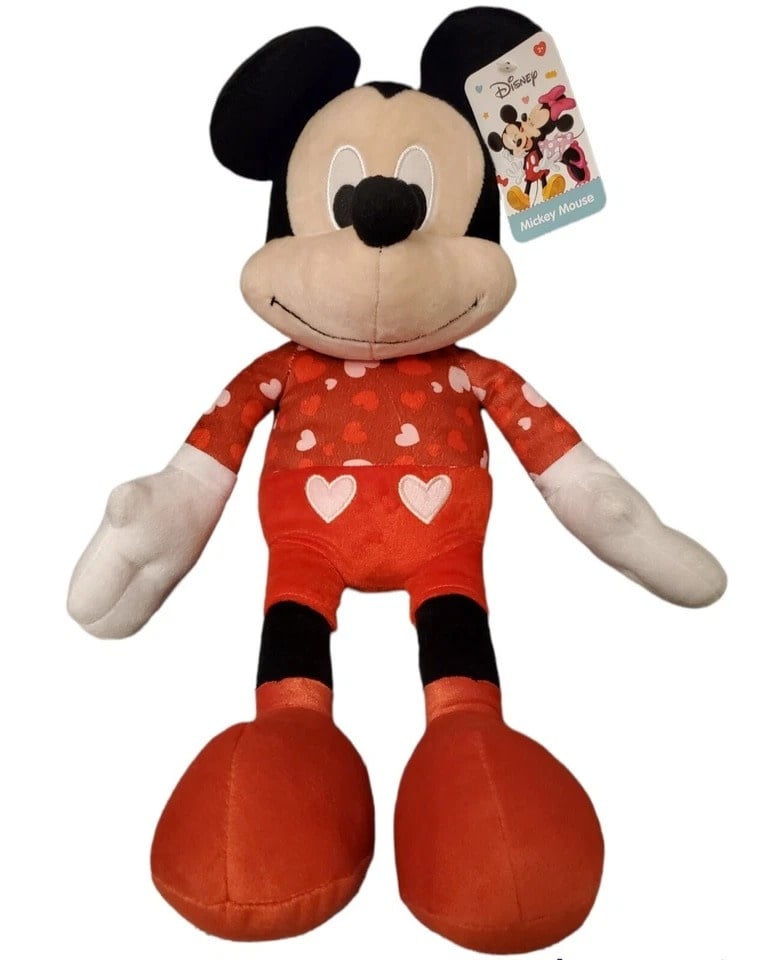 DISNEY 34275/34658 MICKEY MOUSE LOVE VALENTINE'S DAY PLUSH 19''