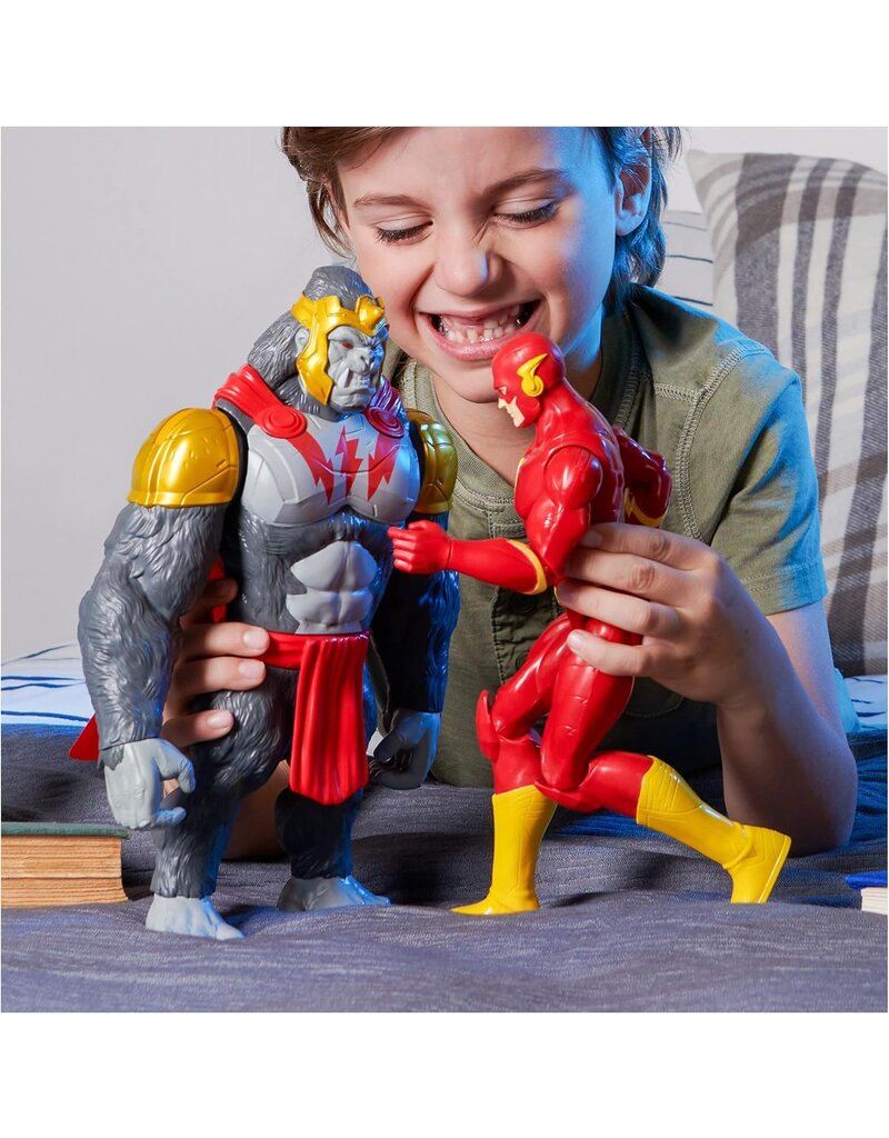SPIN MASTER SPN6064823/20138198 DC BATMAN & THE FLASH VS GORILLA GRODD & KING SHARK EXCLUSIVE ACTION FIGURE 4-PACK