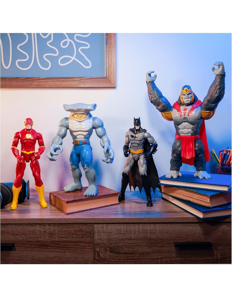 SPIN MASTER SPN6064823/20138198 DC BATMAN & THE FLASH VS GORILLA GRODD & KING SHARK EXCLUSIVE ACTION FIGURE 4-PACK