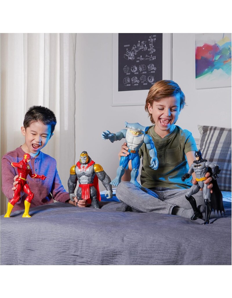 SPIN MASTER SPN6064823/20138198 DC BATMAN & THE FLASH VS GORILLA GRODD & KING SHARK EXCLUSIVE ACTION FIGURE 4-PACK