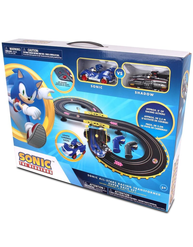 SONIC SONIC & SHADOW RC SLOT CAR SET RACE SET VEHICLE