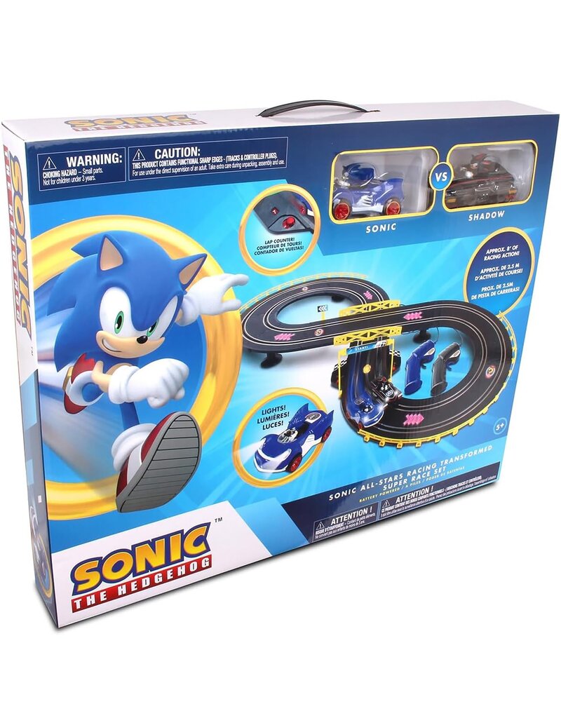 SONIC SONIC & SHADOW RC SLOT CAR SET RACE SET VEHICLE