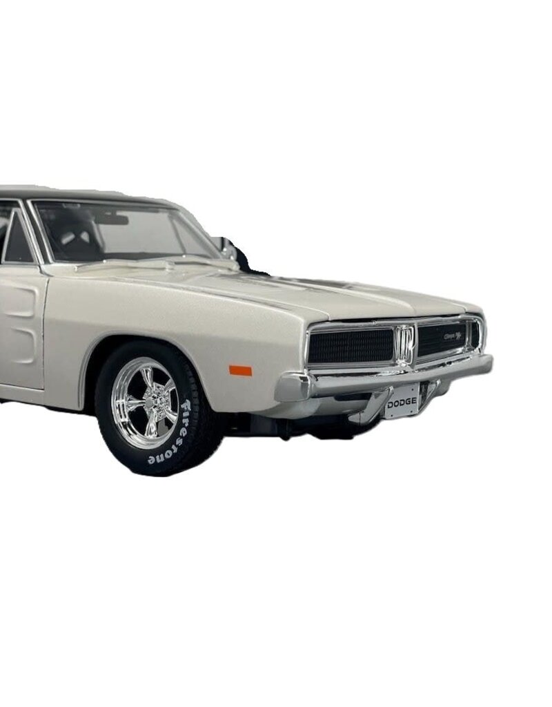 MAISTO MAISTO 32612 S.E. 1/18 SCALE DIECAST 1969 DODGE CHARGER R/T: SILVER