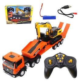 HUINA HUN11319 1/24 RC TRAILER AND EXCAVATOR