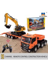 HUINA HUN11319 1/24 RC TRAILER AND EXCAVATOR