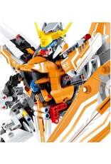 IMXIMM6821 MECHA BUILDING BLOCK SET ORANGE 833PCS