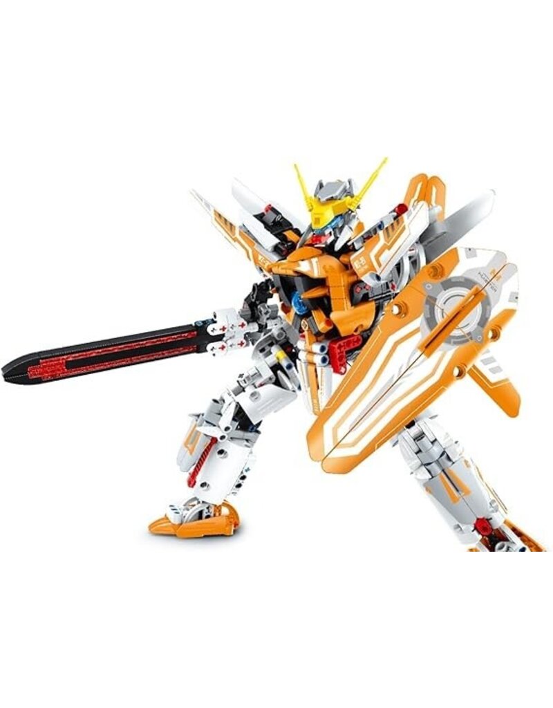 IMXIMM6821 MECHA BUILDING BLOCK SET ORANGE 833PCS