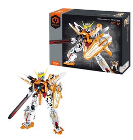 IMXIMM6821 MECHA BUILDING BLOCK SET ORANGE 833PCS