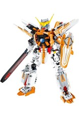 IMXIMM6821 MECHA BUILDING BLOCK SET ORANGE 833PCS