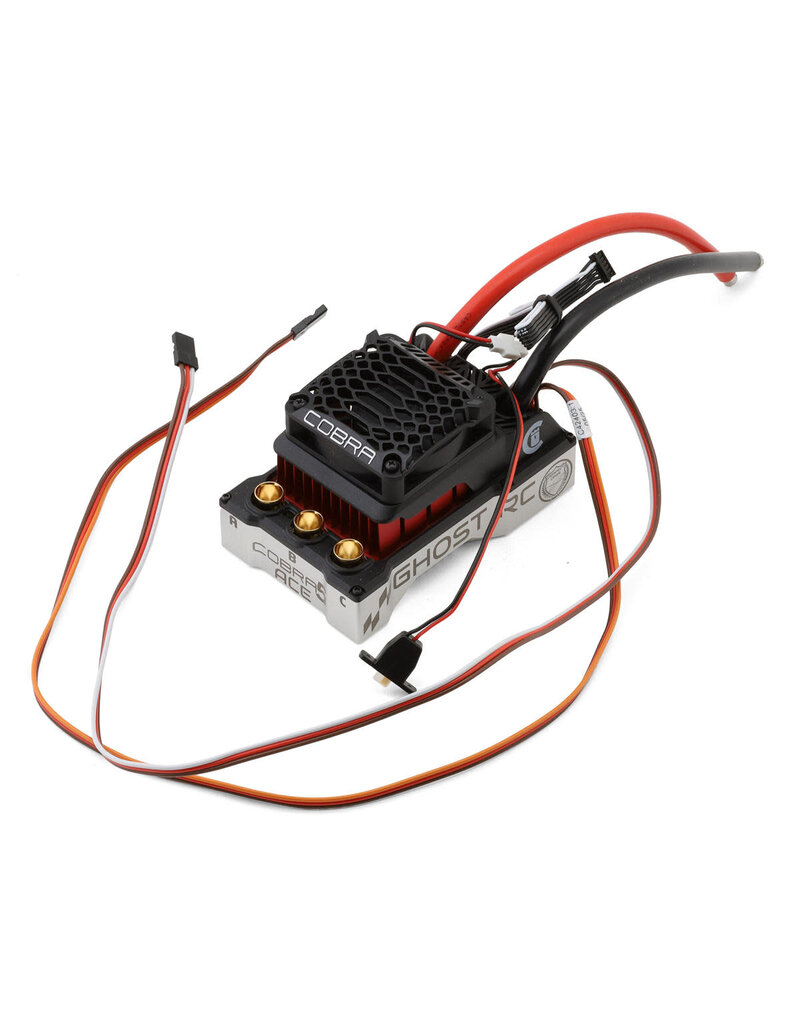 GHOST RC GOS020-0287-00 COBRA 5 ACE 1/7TH DRAG/SPEED RUN BRUSHLESS SENSORED ESC (3-8S)