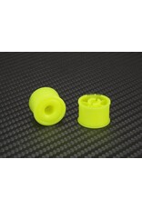 PN RACING PN MR2089R14 2WD DELRIN FORMULA 14X20MM FLANGED REAR WHEELS: YELLOW (2)