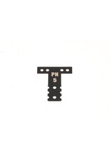 PN RACING PN MR3075K MM BLACK SPRING STEEL T-PLATE #5 FOR MR-03, MR-04