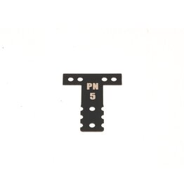 PN RACING KEN PNMR3075K MINI-Z MR03/MR04 MM SPRING STEEL T-PLATE #5 (BLACK)