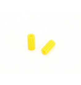 PN RACING PN MR2710WC RACING PNWC MACHINE CUT DELRIN 64P 10T LONG PINION (2PCS) (YELLOW)