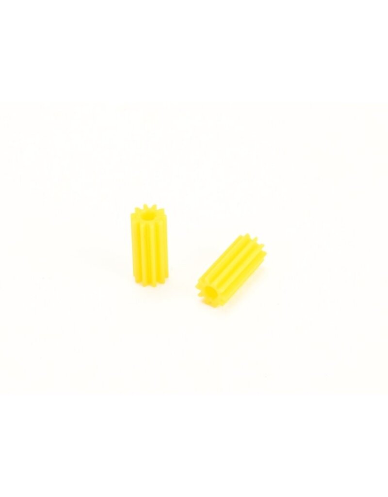 PN RACING PN MR2710WC RACING PNWC MACHINE CUT DELRIN 64P 10T LONG PINION (2PCS) (YELLOW)