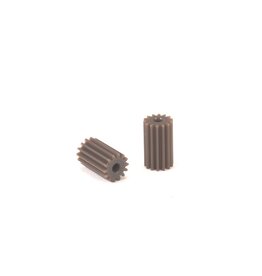 PN RACING PN MR2714WC RACING PNWC MACHINE CUT DELRIN 64P 14T LONG PINION (2PCS) (BROWN)