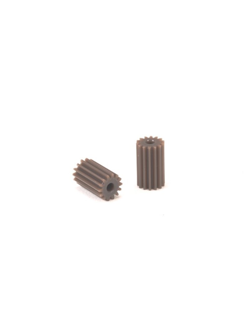PN RACING PN MR2714WC RACING PNWC MACHINE CUT DELRIN 64P 14T LONG PINION (2PCS) (BROWN)
