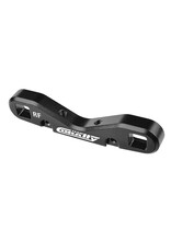TEAM CORALLY COR00180-871 SUSPENSION ARM MOUNT HD, REAR-FRONT, 8MM, ALUMINUM, BLACK, FOR KAGAMA