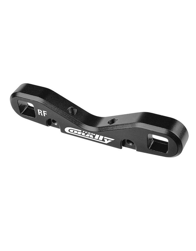 TEAM CORALLY COR00180-871 SUSPENSION ARM MOUNT HD, REAR-FRONT, 8MM, ALUMINUM, BLACK, FOR KAGAMA