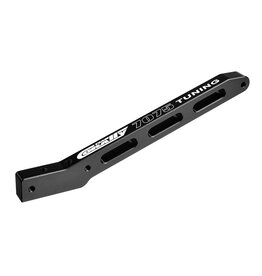 TEAM CORALLY COR00180-396-2 CORALLY CHASSIS BRACE V2 - REAR - SWISS MADE 7075 T6 - HARD ANODIZED - BLACK