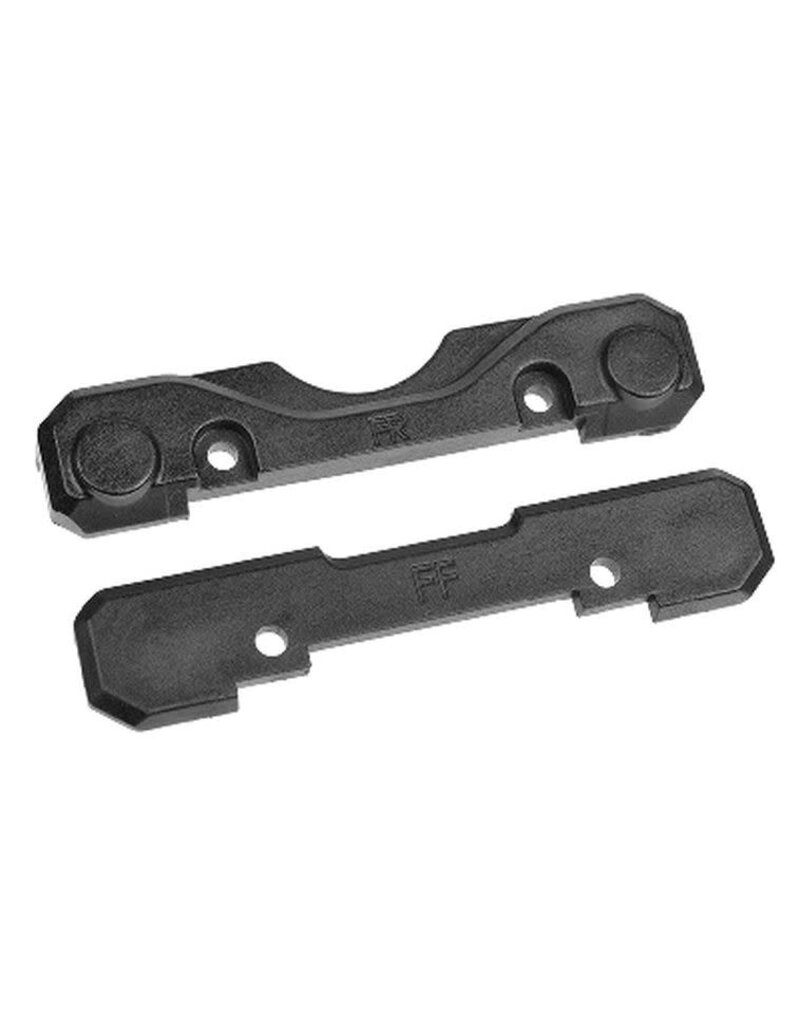 TEAM CORALLY COR00180-977 SUSPENSION ARM MOUNT COVERS, FRONT, COMPOSITE, 1 SET,