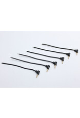 REFLEX RACING RRE022 2.0MM BULLET PLUGS WITH MOLDED IN GRIP PIG TAILS (6 PCS)
