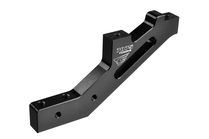 COR00180-387-2 HARD ANODIZED FRONT CHASSIS BRACE V2, SWISS MADE 7075 T6 FOR DEMENTOR, SHOGUN, KRONOS, PYTHON - 1PC
