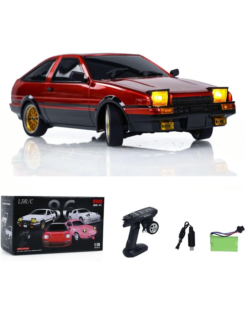 IMEX LD01801R 1/18 DRIFT CAR AE86 RED