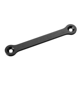 TEAM CORALLY COR00180-831 STEERING RACK - DUAL STIFFENER - SWISS MADE 7075 T6 ALUMINUM - 2MM - HARD ANODIZED - BLACK
