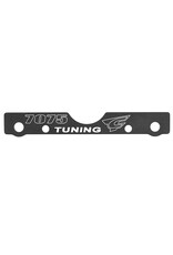 TEAM CORALLY COR00180-682 SUSPENSION ARM MOUNT - FR - SWISS MADE 7075 T6 - 3MM - HARD ANODIZED - BLACK - MADE IN ITALY