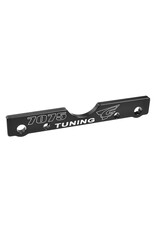 TEAM CORALLY COR00180-682 SUSPENSION ARM MOUNT - FR - SWISS MADE 7075 T6 - 3MM - HARD ANODIZED - BLACK - MADE IN ITALY