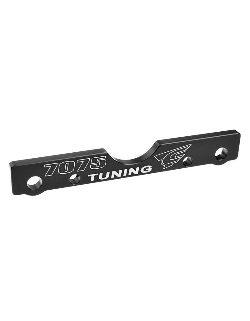 TEAM CORALLY COR00180-682 SUSPENSION ARM MOUNT - FR - SWISS MADE 7075 T6 - 3MM - HARD ANODIZED - BLACK - MADE IN ITALY