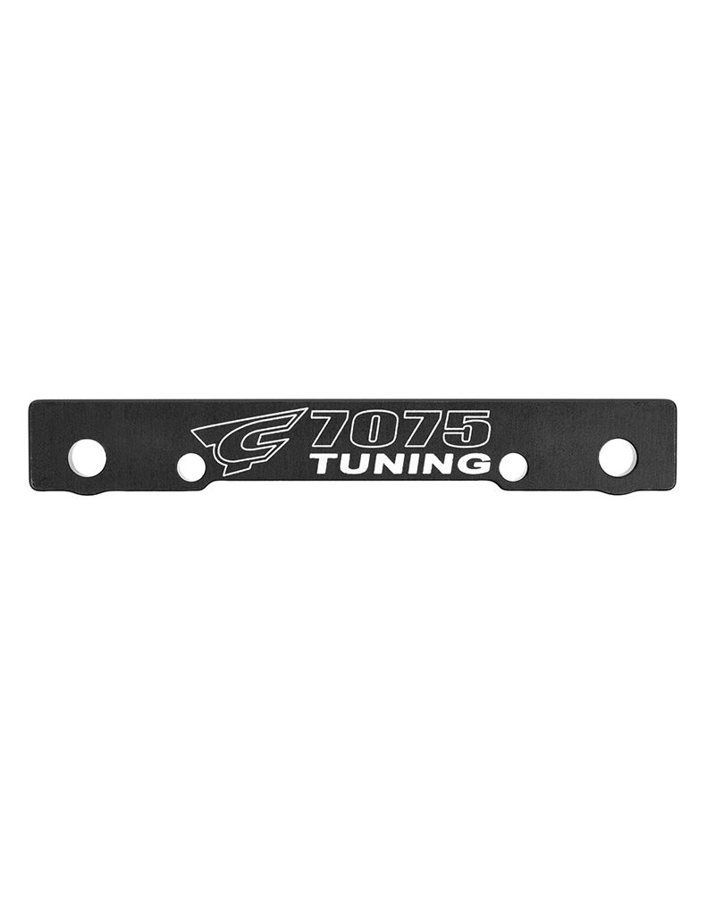 TEAM CORALLY COR00180-683 SUSPENSION ARM MOUNT - FF - SWISS MADE 7075 T6 - 3MM - HARD ANODIZED - BLACK - MADE IN ITALY