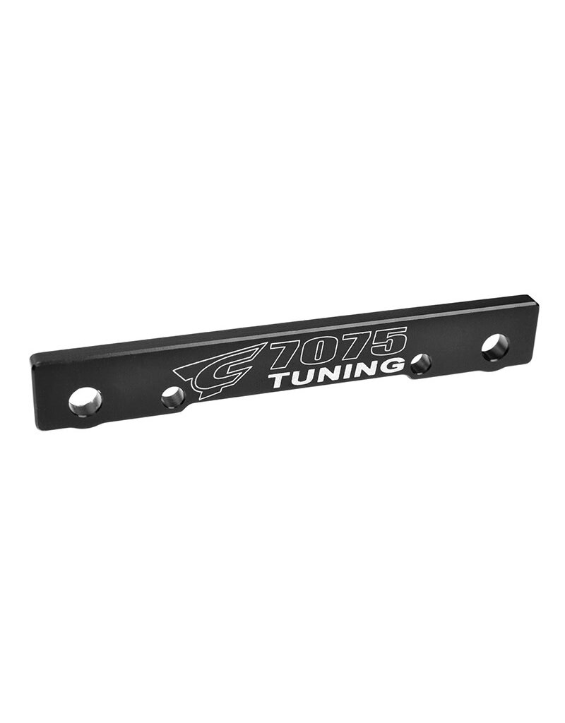 TEAM CORALLY COR00180-683 CORALLY SUSPENSION ARM MOUNT - FF - SWISS MADE 7075 T6 - 3MM - HARD ANODIZED - BLACK - MADE IN ITALY