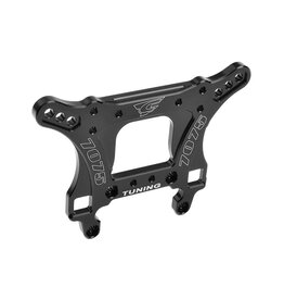 TEAM CORALLY COR00180-420 CORALLY SHOCK TOWER - FRONT - SWISS MADE 7075 T6 - 5MM - HARD ANODIZED - BLACK