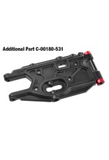 TEAM CORALLY COR00180-860 CORALLY SUSPENSION ARM HDA-3 , LOWER, REAR- COMPOSITE