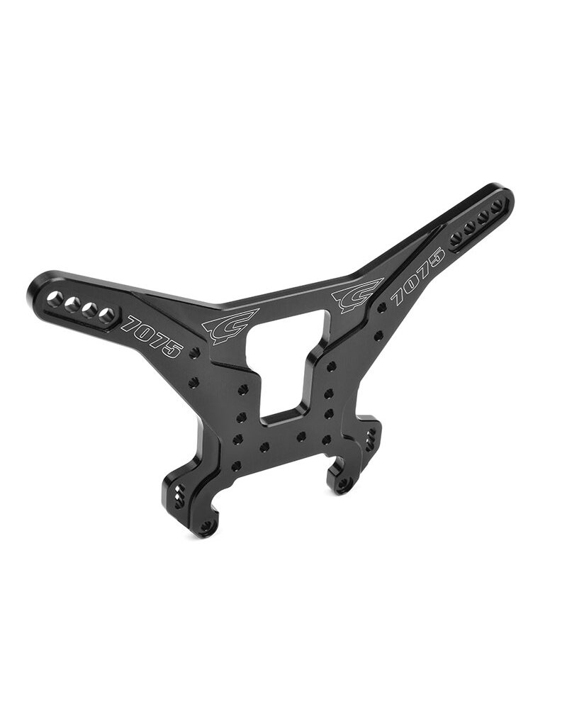 TEAM CORALLY COR00180-421 SHOCK TOWER - MTS - SWISS MADE 7075 T6 - 5MM - HARD ANODIZED - BLACK