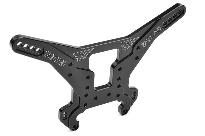 COR00180-421 SHOCK TOWER - MTS - SWISS MADE 7075 T6 - 5MM - HARD ANODIZED - BLACK