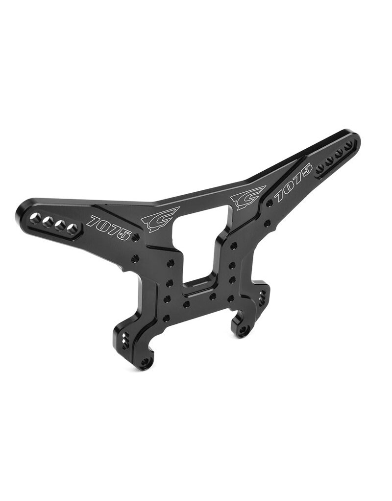 TEAM CORALLY COR00180-422 CORALLY SHOCK TOWER - MTL - SWISS MADE 7075 T6 - 5MM - HARD ANODIZED - BLACK